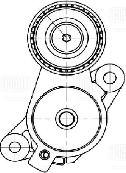 Trialli CM 5756 - Ремъчен обтегач, пистов ремък vvparts.bg