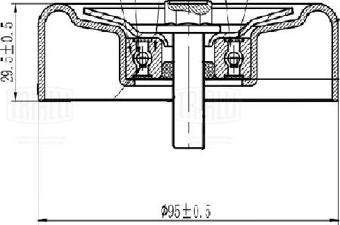 Trialli CM 5734 - Паразитна / водеща ролка, пистов ремък vvparts.bg