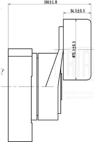 Trialli CM 2304 - Паразитна / водеща ролка, пистов ремък vvparts.bg