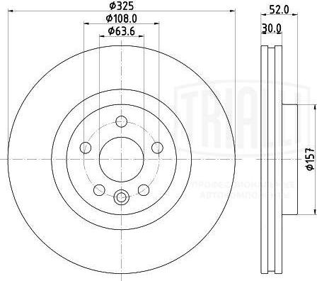 Trialli DF 190424 - Спирачен диск vvparts.bg