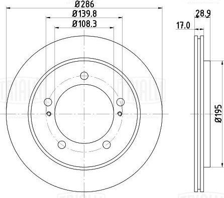 Trialli DF 150014 - Спирачен диск vvparts.bg