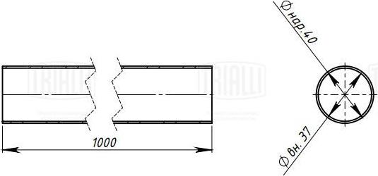 Trialli EMC 0140 - Ауспух, универсален vvparts.bg