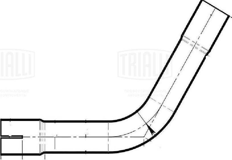 Trialli EMC 0438 - Ауспух, универсален vvparts.bg