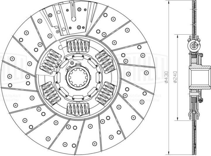 Trialli FD 402 - Аксиален лагер, съединител vvparts.bg