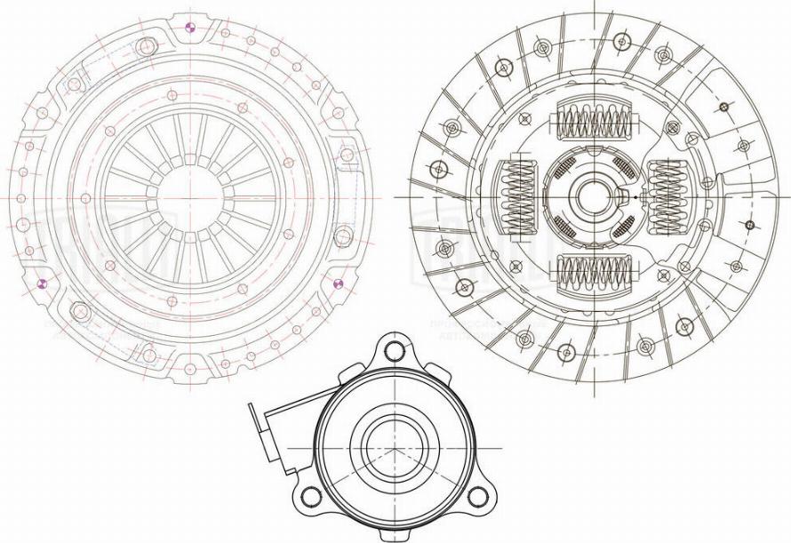 Trialli FR 0508 - Комплект съединител vvparts.bg