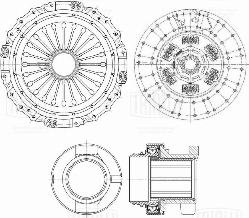 Trialli FR 821 - Комплект съединител vvparts.bg