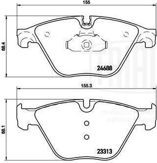 Trialli PF 4189 - Комплект спирачно феродо, дискови спирачки vvparts.bg