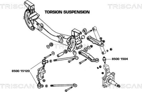 Triscan 8500 1504 - Шарнири vvparts.bg