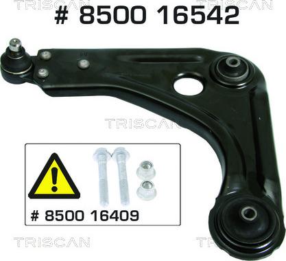 Triscan 8500 16542 - Носач, окачване на колелата vvparts.bg