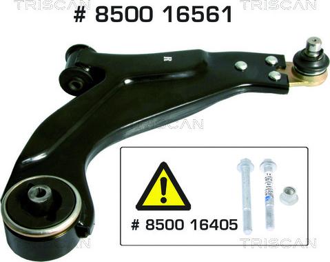 Triscan 8500 16561 - Носач, окачване на колелата vvparts.bg