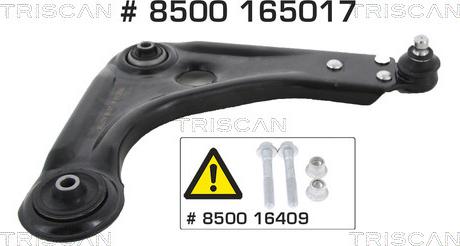 Triscan 8500 165017 - Носач, окачване на колелата vvparts.bg