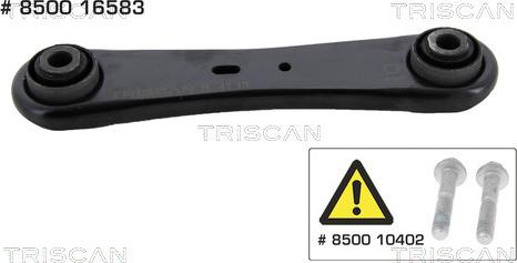 Triscan 8500 16583 - Щанга / подпора, окачване на колелото vvparts.bg