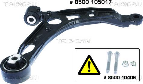 Triscan 8500 105017 - Носач, окачване на колелата vvparts.bg