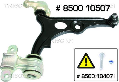 Triscan 8500 10507 - Носач, окачване на колелата vvparts.bg