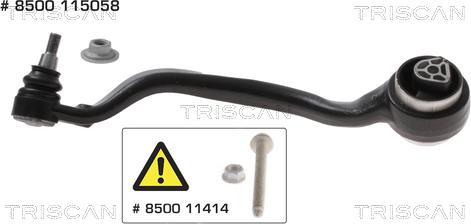 Triscan 8500 115058 - Носач, окачване на колелата vvparts.bg