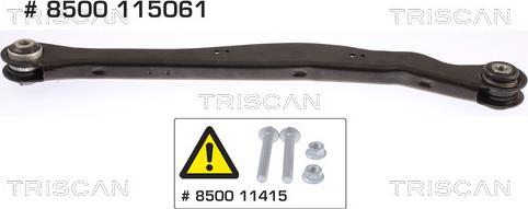 Triscan 8500 115061 - Щанга / подпора, окачване на колелото vvparts.bg