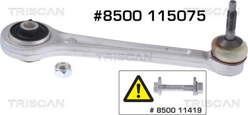 Triscan 8500 115075 - Носач, окачване на колелата vvparts.bg