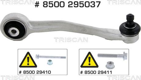 Triscan 8500 295037 - Носач, окачване на колелата vvparts.bg