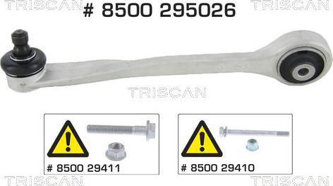 Triscan 8500 295026 - Носач, окачване на колелата vvparts.bg