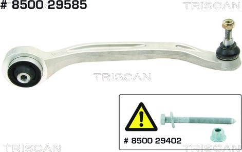 Triscan 8500 29585 - Носач, окачване на колелата vvparts.bg