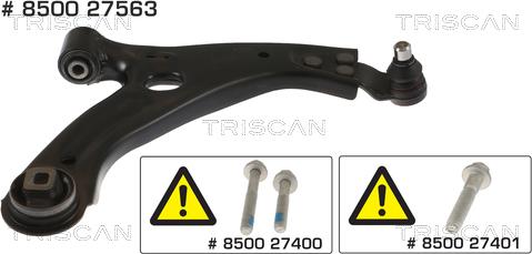 Triscan 8500 27563 - Носач, окачване на колелата vvparts.bg