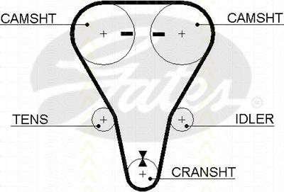 Triscan 8645 5512xs - Ангренажен ремък vvparts.bg