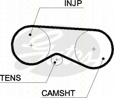 Triscan 8645 5531xs - Ангренажен ремък vvparts.bg