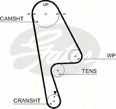 Triscan 8645 5529xs - Ангренажен ремък vvparts.bg