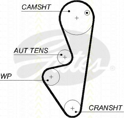 Triscan 8645 5574xs - Ангренажен ремък vvparts.bg