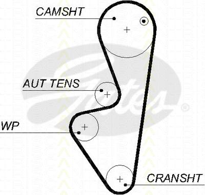 Triscan 8645 5575xs - Ангренажен ремък vvparts.bg