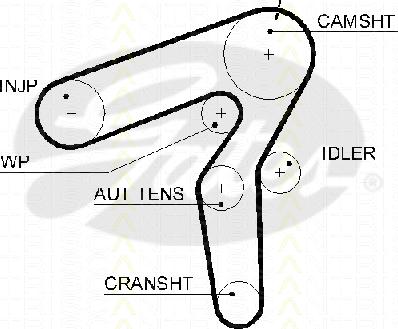 Triscan 8645 5600xs - Ангренажен ремък vvparts.bg