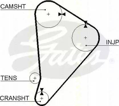 Triscan 8645 5044 - Ангренажен ремък vvparts.bg