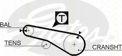 Triscan 8645 5074xs - Ангренажен ремък vvparts.bg