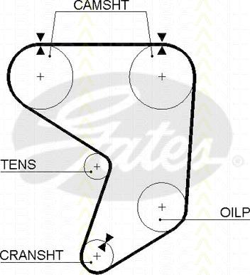 Triscan 8645 5195xs - Ангренажен ремък vvparts.bg