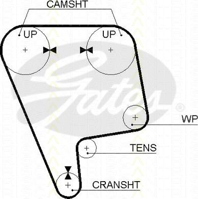 Triscan 8645 5348xs - Ангренажен ремък vvparts.bg