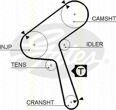 Triscan 8645 5363xs - Ангренажен ремък vvparts.bg