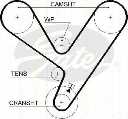 Triscan 8645 5208xs - Ангренажен ремък vvparts.bg