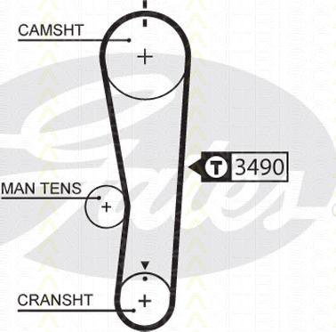 Triscan 8647 69006 - Комплект ангренажен ремък vvparts.bg