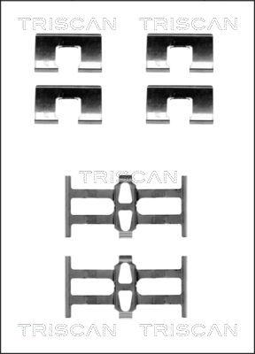 Triscan 8105 401614 - Комплект принадлежности, дискови накладки vvparts.bg