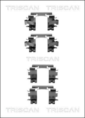 Triscan 8105 401616 - Комплект принадлежности, дискови накладки vvparts.bg