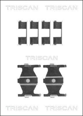 Triscan 8105 431625 - Комплект принадлежности, дискови накладки vvparts.bg