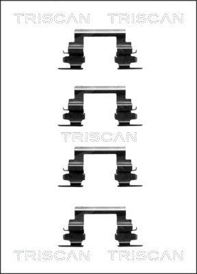 Triscan 8105 421588 - Комплект принадлежности, дискови накладки vvparts.bg