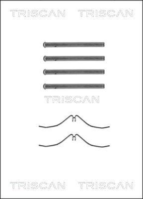 Triscan 8105 501509 - Комплект принадлежности, дискови накладки vvparts.bg