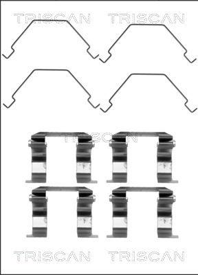 Triscan 8105 501577 - Комплект принадлежности, дискови накладки vvparts.bg