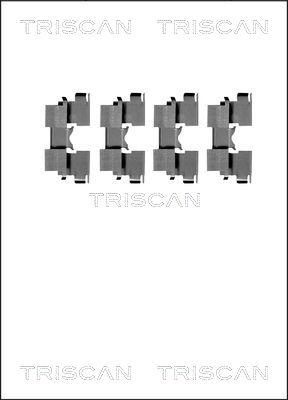 Triscan 8105 691617 - Комплект принадлежности, дискови накладки vvparts.bg