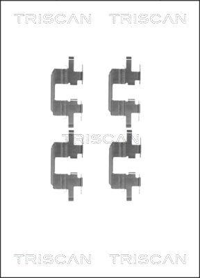 Triscan 8105 681533 - Комплект принадлежности, дискови накладки vvparts.bg