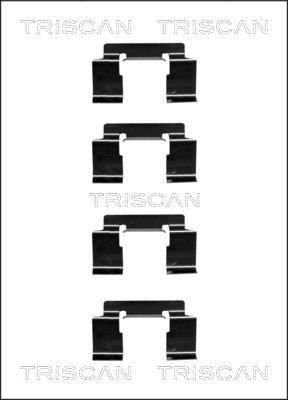 Triscan 8105 141593 - Комплект принадлежности, дискови накладки vvparts.bg