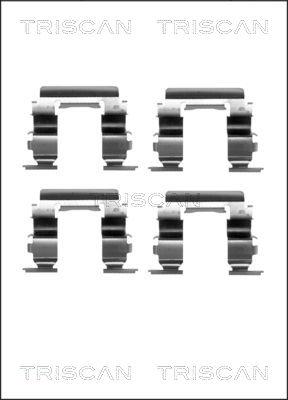 Triscan 8105 141604 - Комплект принадлежности, дискови накладки vvparts.bg