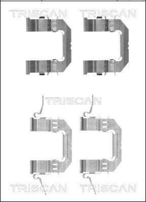 Triscan 8105 141600 - Комплект принадлежности, дискови накладки vvparts.bg