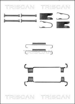 Triscan 8105 152563 - Комплект принадлежности, челюсти за ръчна спирачка vvparts.bg